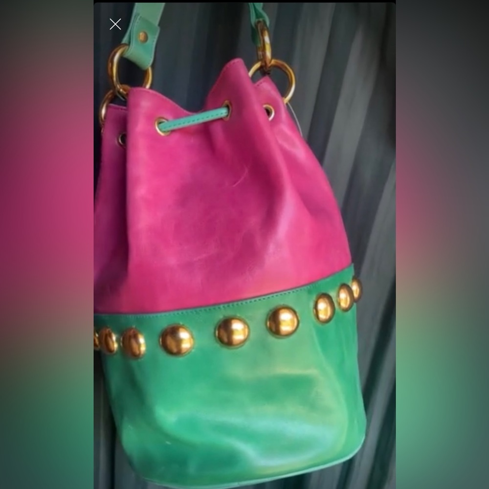 Vintage color block bag